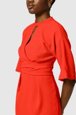 Closet London Kimono Orange Kimono Tie Waist Dress -Closet London Popular Shop D6941 3146 70154.1635174170