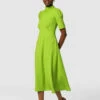 Closet London Lime Green Tie Back A-Line Midi Dress -Closet London Popular Shop D7004 3793 47946.1633098599.1280.1280 1 73184.1653058292
