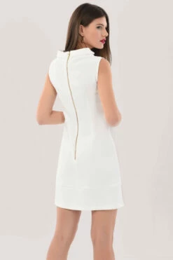 Closet London Ivory Tunic Mini Dress -Closet London Popular Shop D7042 7206 46968.1628685367