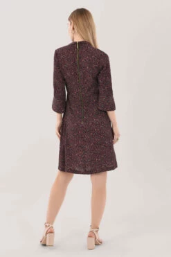 Closet London Brown Print Tie Neck Dress -Closet London Popular Shop D7052 7226 46701.1630672273