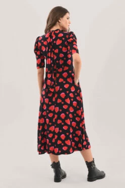 Closet LondonBlack Red Heart Tie Back A-Line Midi Dress 9 Closet LondonBlack Red Heart Tie Back A-Line Midi Dress -Closet London Popular Shop D7072 DSC 9552 95578.1624276988