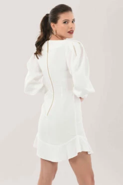 Closet London Ivory Frill Hem Mini Dress -Closet London Popular Shop D7074 6026 60873.1627379402