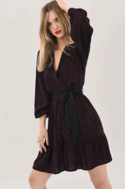 Closet London Brown Gathered Wrap Print Dress 7 Closet London Brown Gathered Wrap Print Dress -Closet London Popular Shop D7101 7177 75596.1627985915