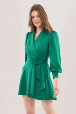 Closet London Green Wrap Tie Waist Dress 8 Closet London Green Wrap Tie Waist Dress -Closet London Popular Shop D7140 DSC 9465 61218.1637230233