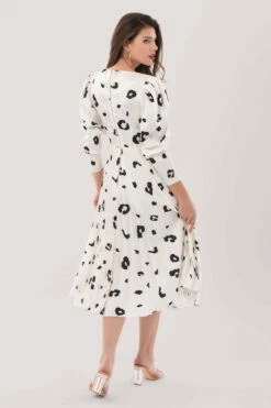 Closet London Ivory Print Pleated Midi Dress -Closet London Popular Shop D7202 6359 55405.1628521160