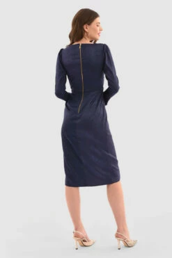 Closet London Blue Wrap Drape Skirt Dress -Closet London Popular Shop D7214 Blue DSC 5343 72131.1649939473