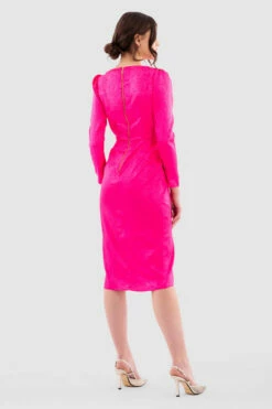 Closet London Pink Wrap Drape Skirt Dress 9 Closet London Pink Wrap Drape Skirt Dress -Closet London Popular Shop D7214 Raspberry DSC 7002 97012.1649933434