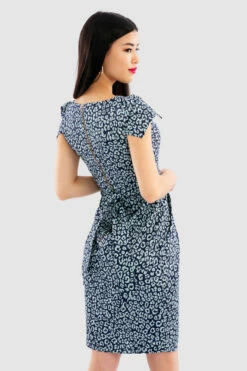 Closet London Mint Print Pleated Tulip Dress -Closet London Popular Shop D7222 Mint DSC 7525 11461.1651763405