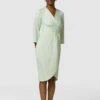 Closet London Green Pleated Wrap Midi Dress