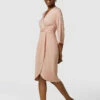 Closet London Pink Pleated Wrap Midi Dress -Closet London Popular Shop D7225 3197 63788.1633099300
