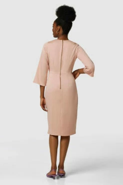 Closet London Pink Pleated Wrap Midi Dress -Closet London Popular Shop D7225 3205 65839.1633099277