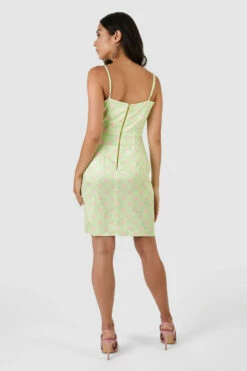 Closet London Lime Green Polka Dot Mini Wrap Slip Dress 9 Closet London Lime Green Polka Dot Mini Wrap Slip Dress -Closet London Popular Shop D7595 32 19368.1633697421