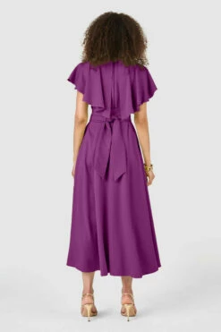 Closet London Magenta Full Skirt Midi Dress -Closet London Popular Shop D7605 38 91813.1633697805.1280.1280 copy 2 92658.1655993888