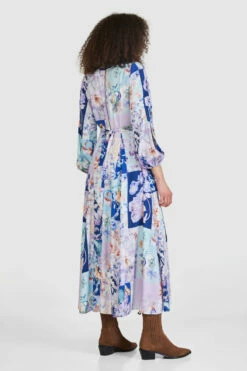 Closet London Navy Floral Print Full Skirt Wrap Dress -Closet London Popular Shop D7606 141 67007.1651242477