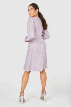 Closet London Purple Floral Print A-Line Dress -Closet London Popular Shop D7638 MG 5107 62244.1633702032