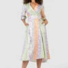 Closet London Multi Floral Print High-Low Wrap Dress -Closet London Popular Shop D7681 5 38056.1633703899
