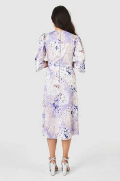 Closet London Purple Floral Print Tie Wrap Midi Dress 9 Closet London Purple Floral Print Tie Wrap Midi Dress -Closet London Popular Shop D7686 23 96167.1633704202