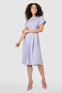 Closet London Lilac Purple Kimono Midi Dress -Closet London Popular Shop D7712 5 51981.1633704642