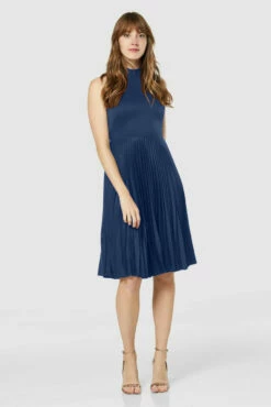 Closet London NAVYPleated Skirt Dress -Closet London Popular Shop D7726 20211130 Closet 1556 42762.1639566132.1280.1280 2 62516 11 00849.1687440309