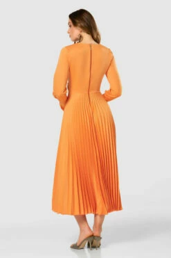 Closet London Orange Pleated Twist Midi Dress 11 Closet London Orange Pleated Twist Midi Dress -Closet London Popular Shop D7754 20210907 Closet London119744 45554.1643802141