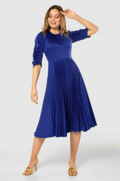 Closet London Royal Blue Pleated Raglan Midi Dress -Closet London Popular Shop D7774 20210907 Closet London121403 2 37456.1643800219