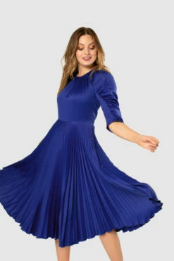 Closet London Royal Blue Pleated Raglan Midi Dress -Closet London Popular Shop D7774 20210907 Closet London121424 2 07036.1643800224