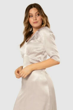 Closet London Lilac V-Neck A-Line Midi Dress -Closet London Popular Shop D7788 20210907 Closet London120240 81913.1643707768