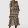 Closet London Multi Print V-Neck Midi Dress -Closet London Popular Shop D7790 20210907 Closet London119484 67087.1643890889