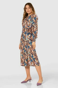 Closet London Multi Floral Print A-Line Midi Dress -Closet London Popular Shop D7797 20210907 Closet London119626 38623.1643891720