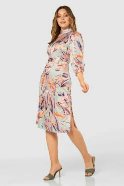 Closet London Multi Floral Print Puff Sleeve Midi Dress -Closet London Popular Shop D7840 20210907 Closet London119851 38414.1643721083