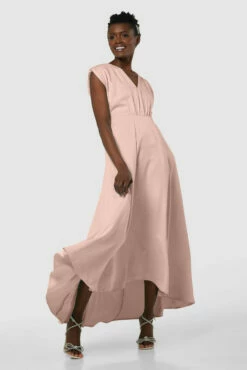 Closet London Blush Kimono High-Low Midi Dress -Closet London Popular Shop D7977 20211026 Closet London2295 89374.1645708706.1280.1280 84856.1650532643