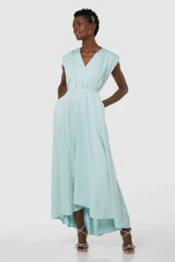 Closet London Pale Blue Kimono High-Low Midi Dress -Closet London Popular Shop D7977 20211026 Closet London2303 47379.1645708712