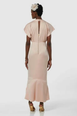 Closet London Blush Pink High Neck Kimono Midi Dress -Closet London Popular Shop D7980 20211026 Closet London2709 49480.1649415162