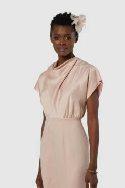 Closet London Blush Pink High Neck Kimono Midi Dress -Closet London Popular Shop D7980 20211026 Closet London2724 50695.1645708929