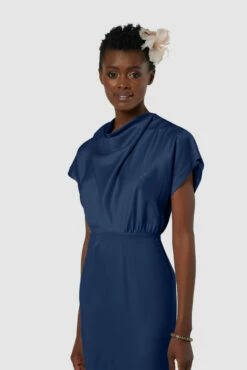 Closet London Navy Blue High Neck Kimono Midi Dress 8 Closet London Navy Blue High Neck Kimono Midi Dress -Closet London Popular Shop D7980 20211026 Closet London2724 50695.1645708929.1280.1280 38041.1650968625