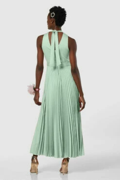 Closet London Mint Green Pleated Skirt Midi Dress -Closet London Popular Shop D7982 20211026 Closet London2472 85478.1645708973.1280.1280 77055.1650968664