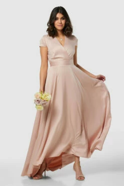 Closet London Blush Pink 2 In 1 Maxi Hi-Low Dress -Closet London Popular Shop D7988 20211026 Closet London2326 15460.1650468128