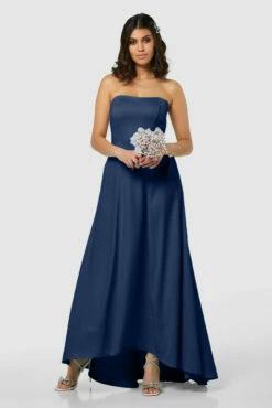 Closet London Navy Blue Strapless Maxi Dress -Closet London Popular Shop D7989 20211026 Closet London2602 51213.1645709063.1280.1280 02513.1650968768