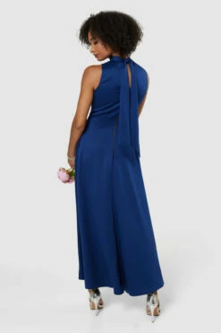 Closet London Navy High Neck Maxi Dress -Closet London Popular Shop D7994 20220620 Closet London16282 52006.1672841991