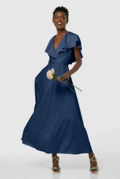 Closet London Navy Blue Full Skirt Cape Midi Dress 8 Closet London Navy Blue Full Skirt Cape Midi Dress -Closet London Popular Shop D8139 20211026 Closet London2126 12539.1645709378.1280.1280 26306.1650968853