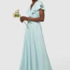 Closet London Pale Blue Full Skirt Cape Midi Dress -Closet London Popular Shop D8139 20211026 Closet London2133 47508.1650637383