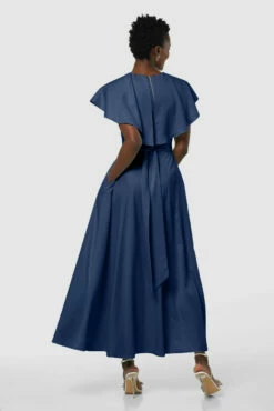 Closet London Navy Blue Full Skirt Cape Midi Dress 9 Closet London Navy Blue Full Skirt Cape Midi Dress -Closet London Popular Shop D8139 20211026 Closet London2167 24248.1645709404.1280.1280 12270.1650968854