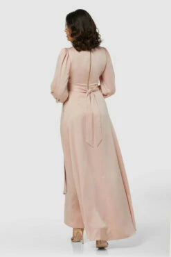 Closet London Blush Pink High-Low Wrap Dress -Closet London Popular Shop D8140 20211026 Closet London2020 26432.1645709440