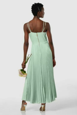 Closet London Mint Green V-Neck Pleated Midi Dress -Closet London Popular Shop D8141 20211026 Closet London2873 21905.1645709480.1280.1280 23989.1650968967