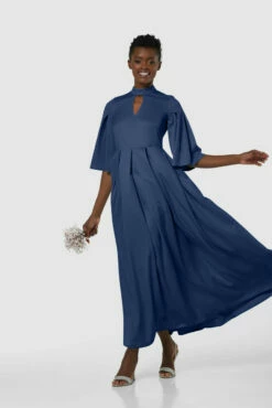 Closet London Navy Blue Full Skirt Dress -Closet London Popular Shop D8143 20211026 Closet London3106 30108.1645709555.1280.1280 37630.1650969163