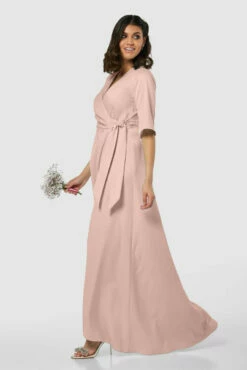 Closet London Blush Pink Pleated A-Line Wrap Dress -Closet London Popular Shop D8144 20211026 Closet London2749 03236.1645709589.1280.1280 72782.1650534895