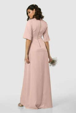 Closet London Blush Pink Pleated A-Line Wrap Dress -Closet London Popular Shop D8144 20211026 Closet London2766 39910.1645709594.1280.1280 28573.1650534901