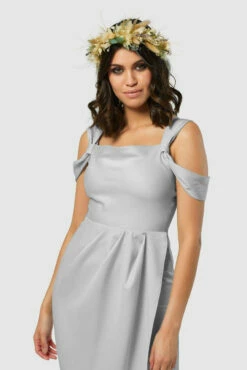 Closet London Silver Cowl Neck Pencil Dress -Closet London Popular Shop D8146 20211026 Closet London2239 34890.1649418310.1280.1280 58347.1652271561