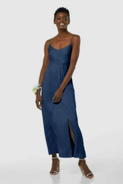 Closet London Navy Blue Cami Midi Dress