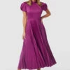 Closet LondonMagenta Purple Pleated A- Line Dress -Closet London Popular Shop D8256 MAGENTA 20230405 Closet London0747 28912.1682432118